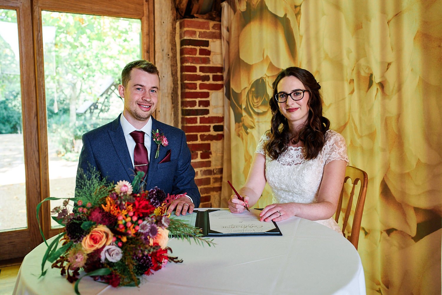  Claire and Greg Wedding The Barn at Bury Court at   on 20 October 2021. 