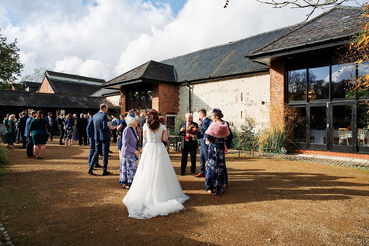  Claire and Greg Wedding The Barn at Bury Court at   on 20 October 2021. 