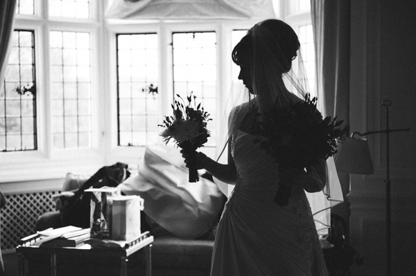 Brides wedding silhouette